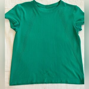 Lululemon Train To Be Short Sleeve Tee Kelly Green Size 6